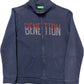 Benetton Sweatshirt Blau Y2K XS (KINDERSIZE - M)