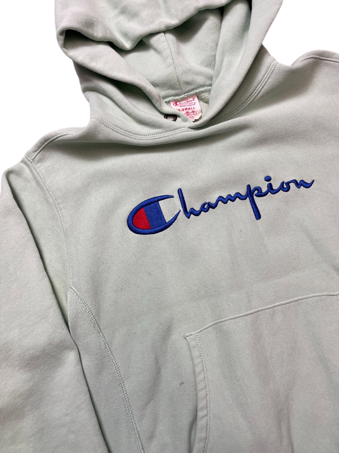 Vintage Champion Sweatshirt Mintgrün XS