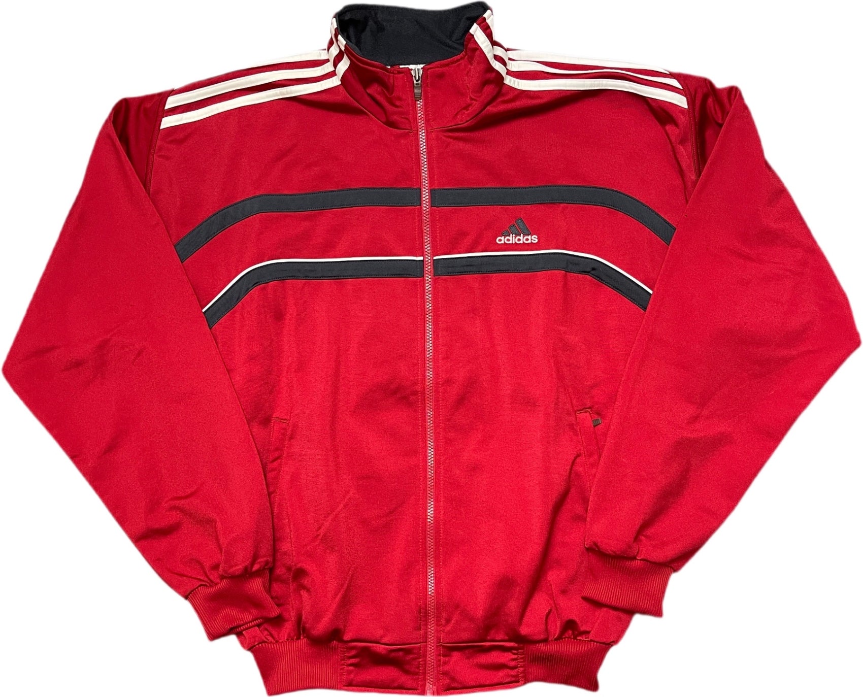 Adidas Trainingsjacke Rot Polyester M