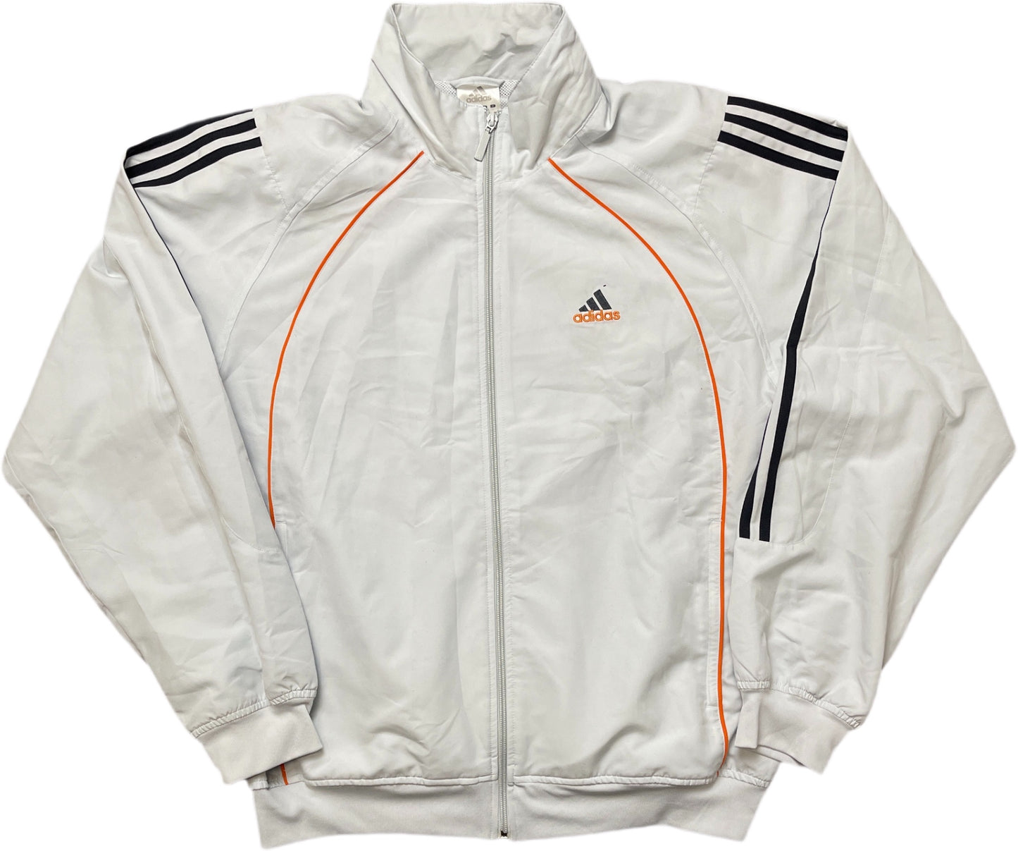 Vintage Adidas Jacke Weiß Polyestermix L