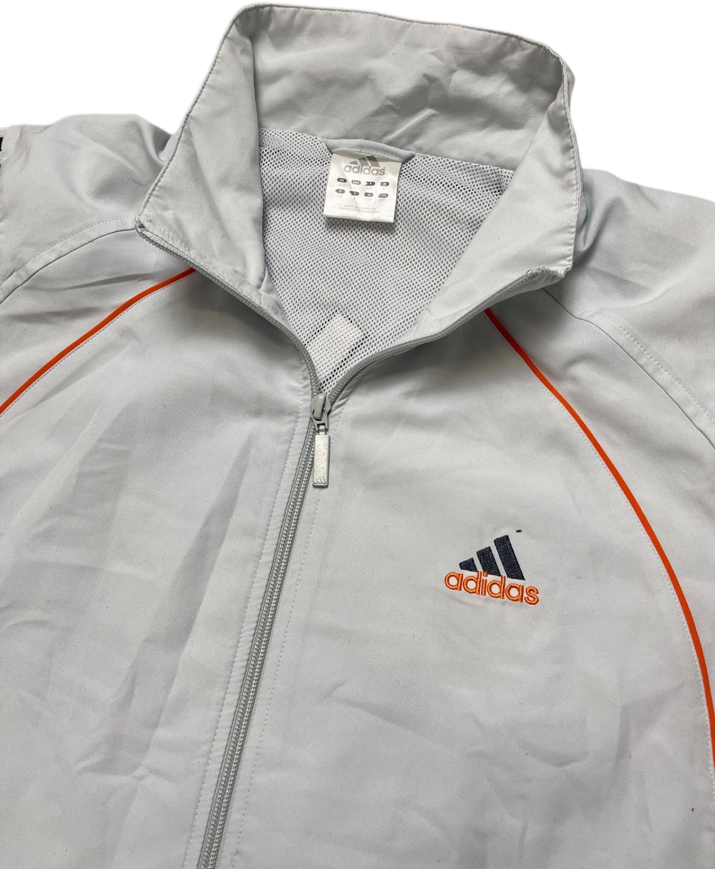 Vintage Adidas Jacke Weiß Polyestermix L