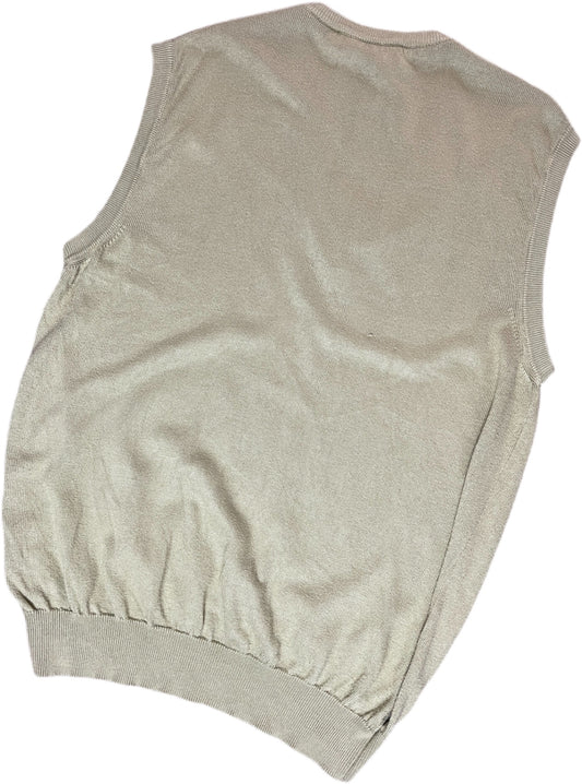 Vintage Paolo Negretto Pullunder Beige XXL