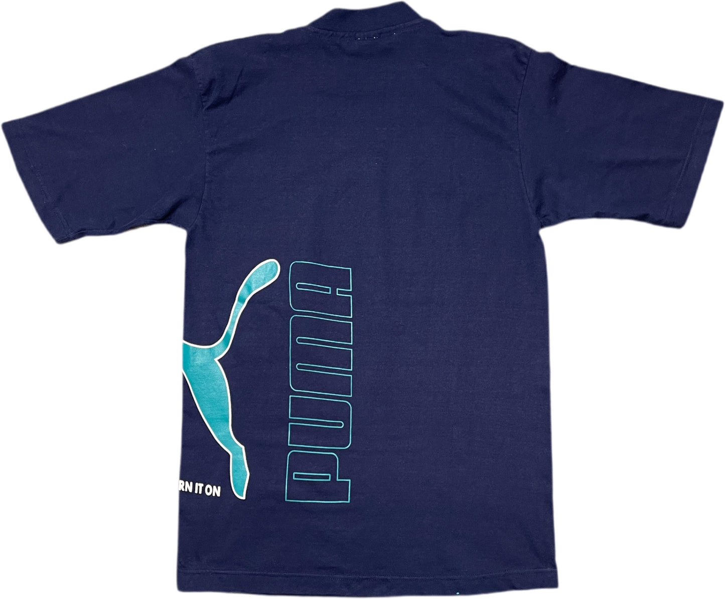 Vintage Puma T-Shirt Blau Baumwolle XL