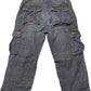 Y2K Esprit Cargohose Blau Baumwolle M