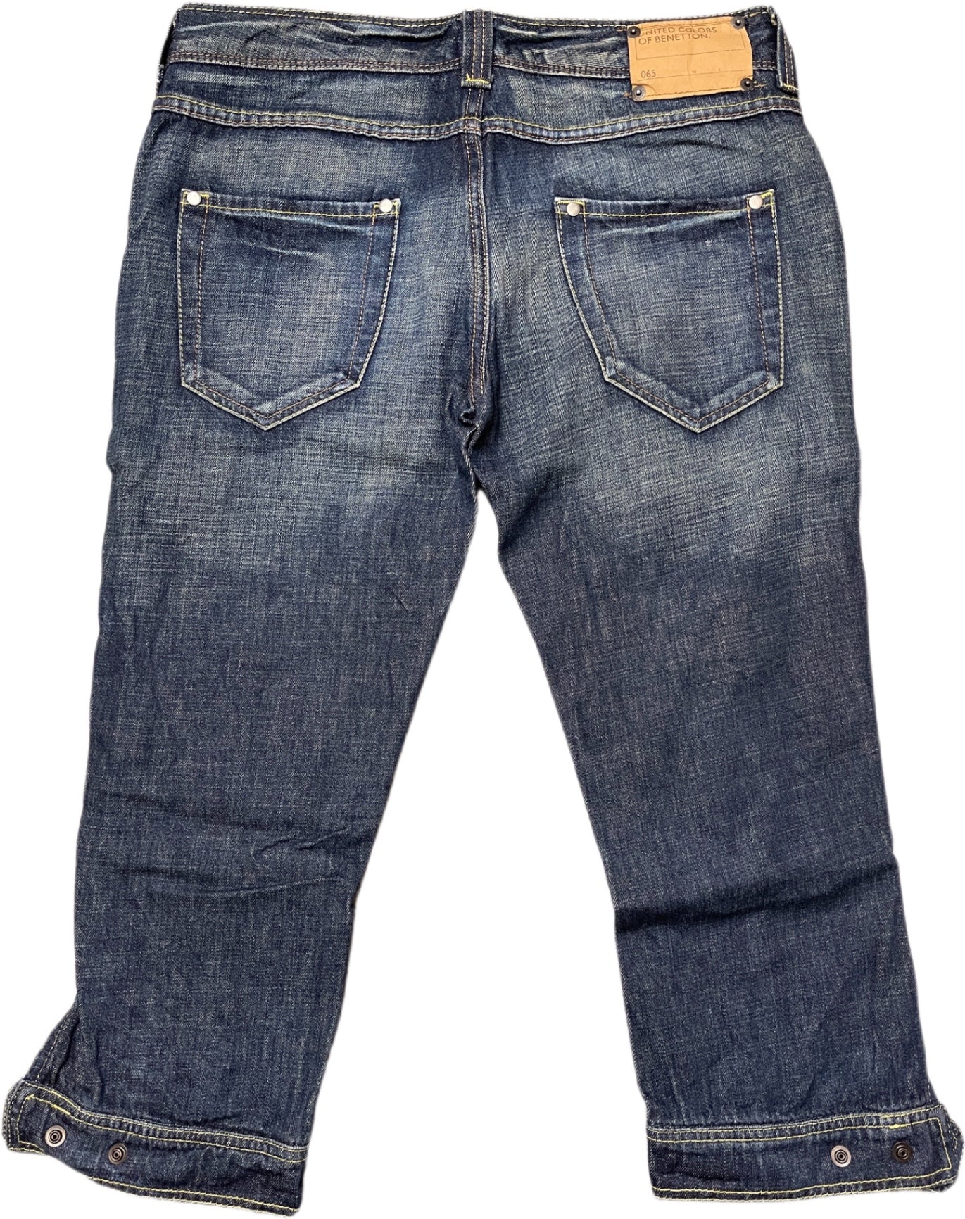 Y2K Benetton Jeanshose Blau Baumwolle XXL