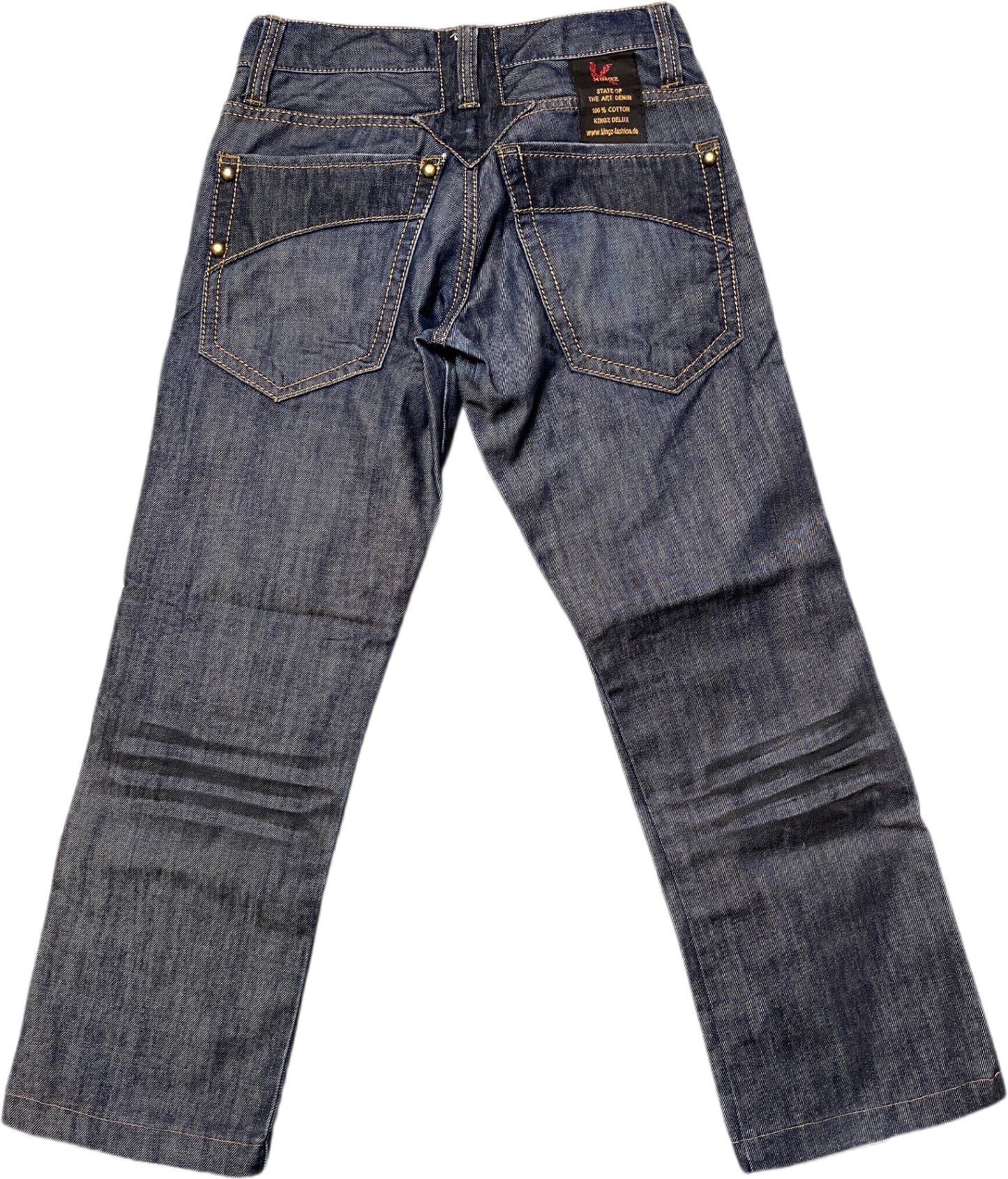 Y2K Kingz Jeanshose Blau Baumwolle S