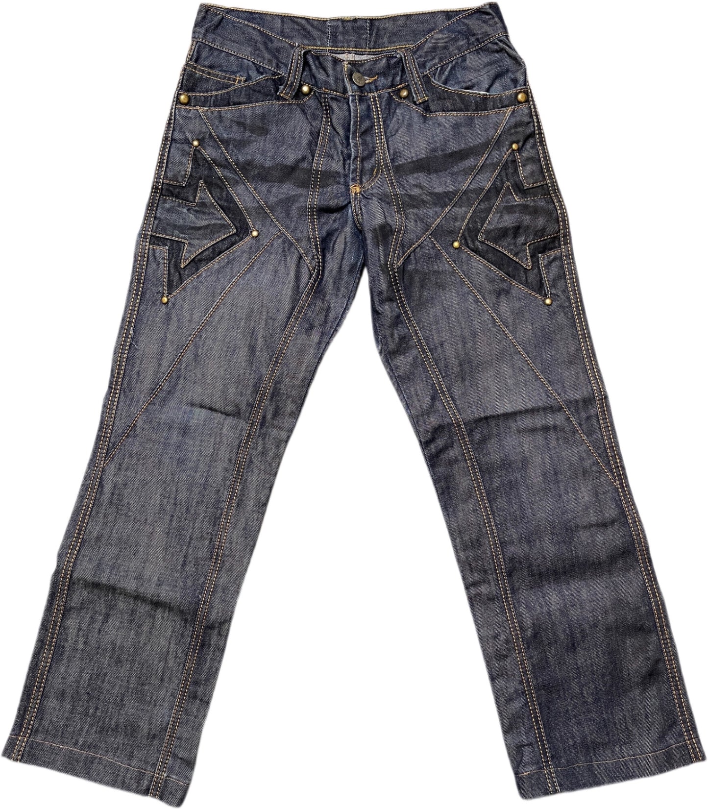 Y2K Kingz Jeanshose Blau Baumwolle S