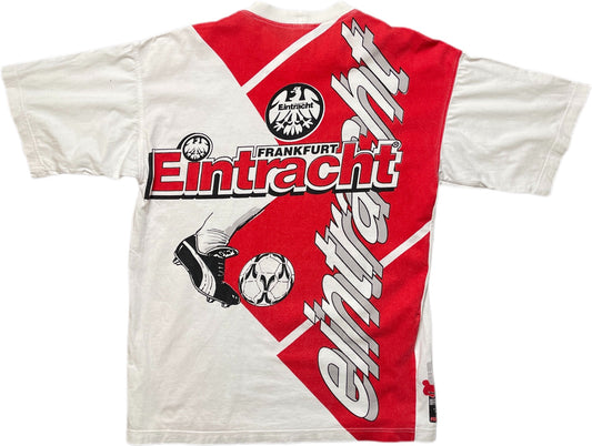 Vintage Puma Eintracht Frankfurt T-Shirt Weiß Baumwolle S