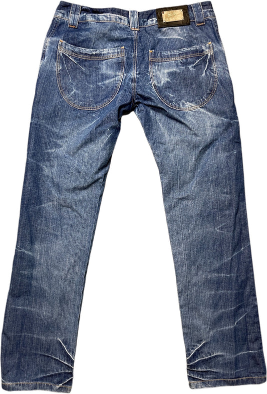 Vintage SUAT Bahceci Jeanshose Blau Baumwolle L