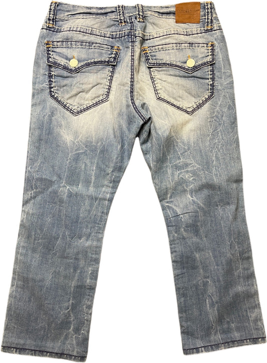 Vintage Camp David Jeanshose Blau Baumwollmix XL