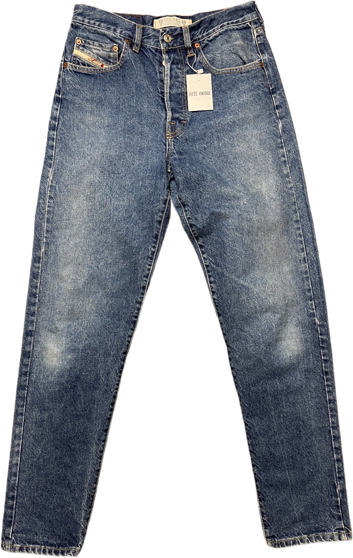 Vintage Diesel Jeanshose Blau Baumwolle S