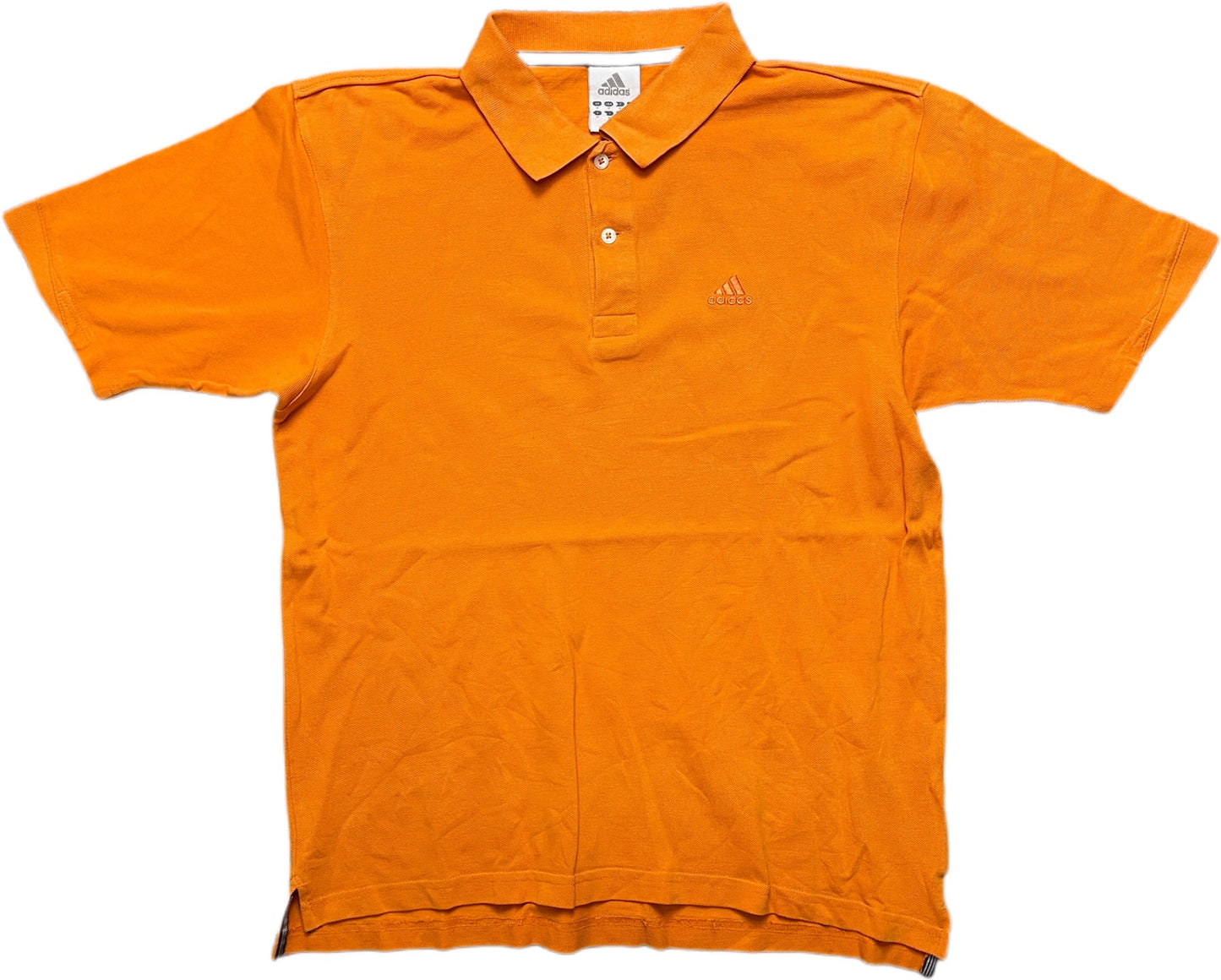 Vintage Adidas Poloshirt Orange Baumwolle M