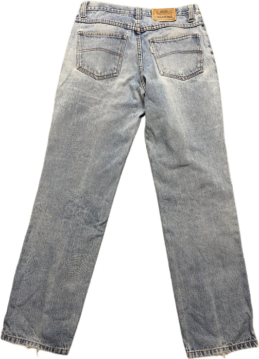 Vintage Oklahoma Jeanshose Blau Baumwolle M