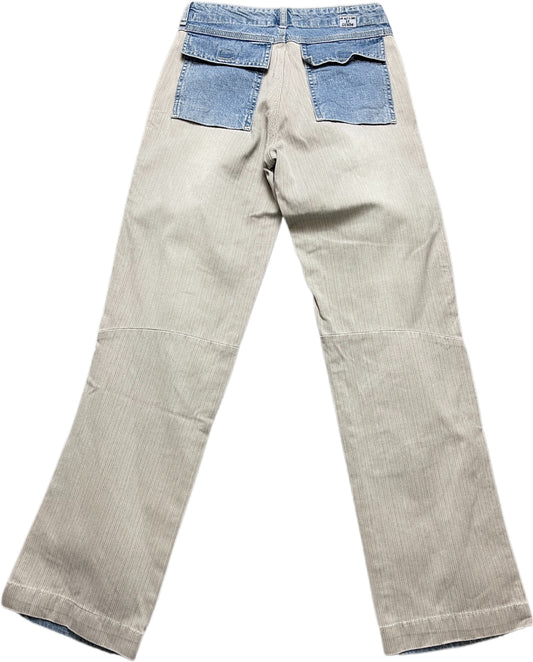 Vintage Headline Jeanshose Hellblau Baumwolle XS