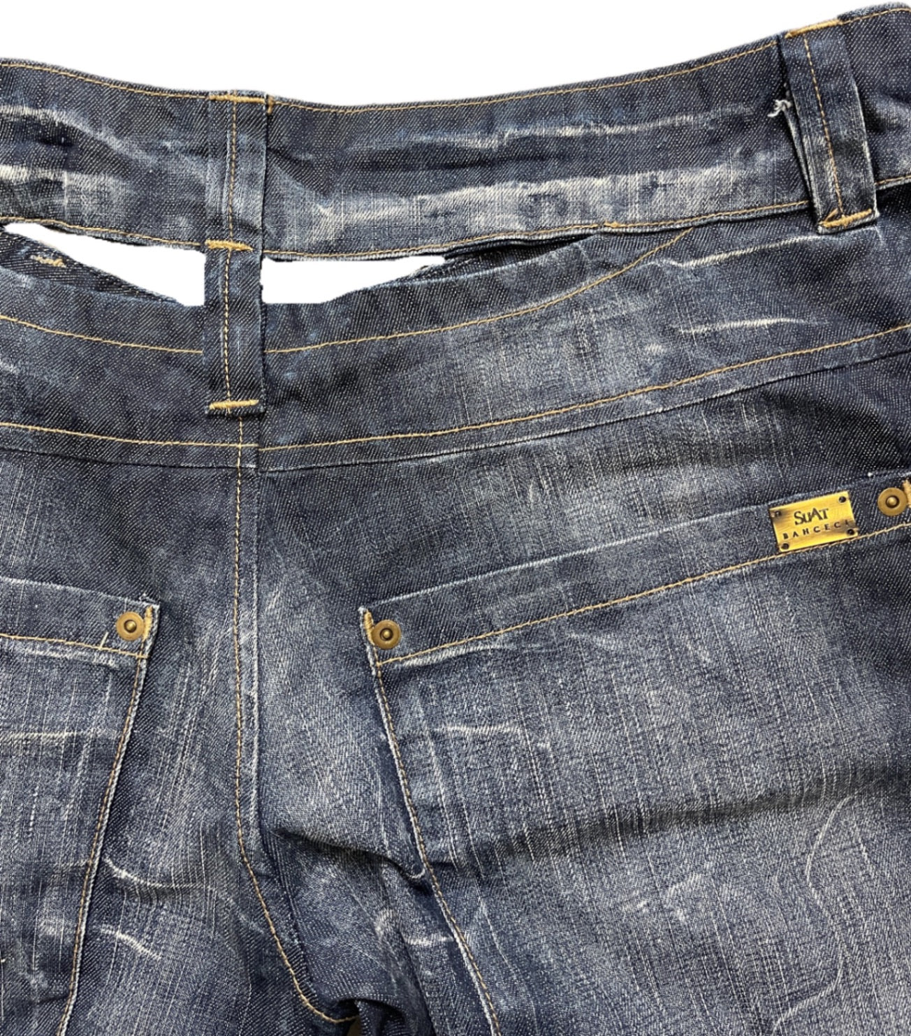 Vintage SUAT Bahceci Jeanshose Blau Baumwolle L