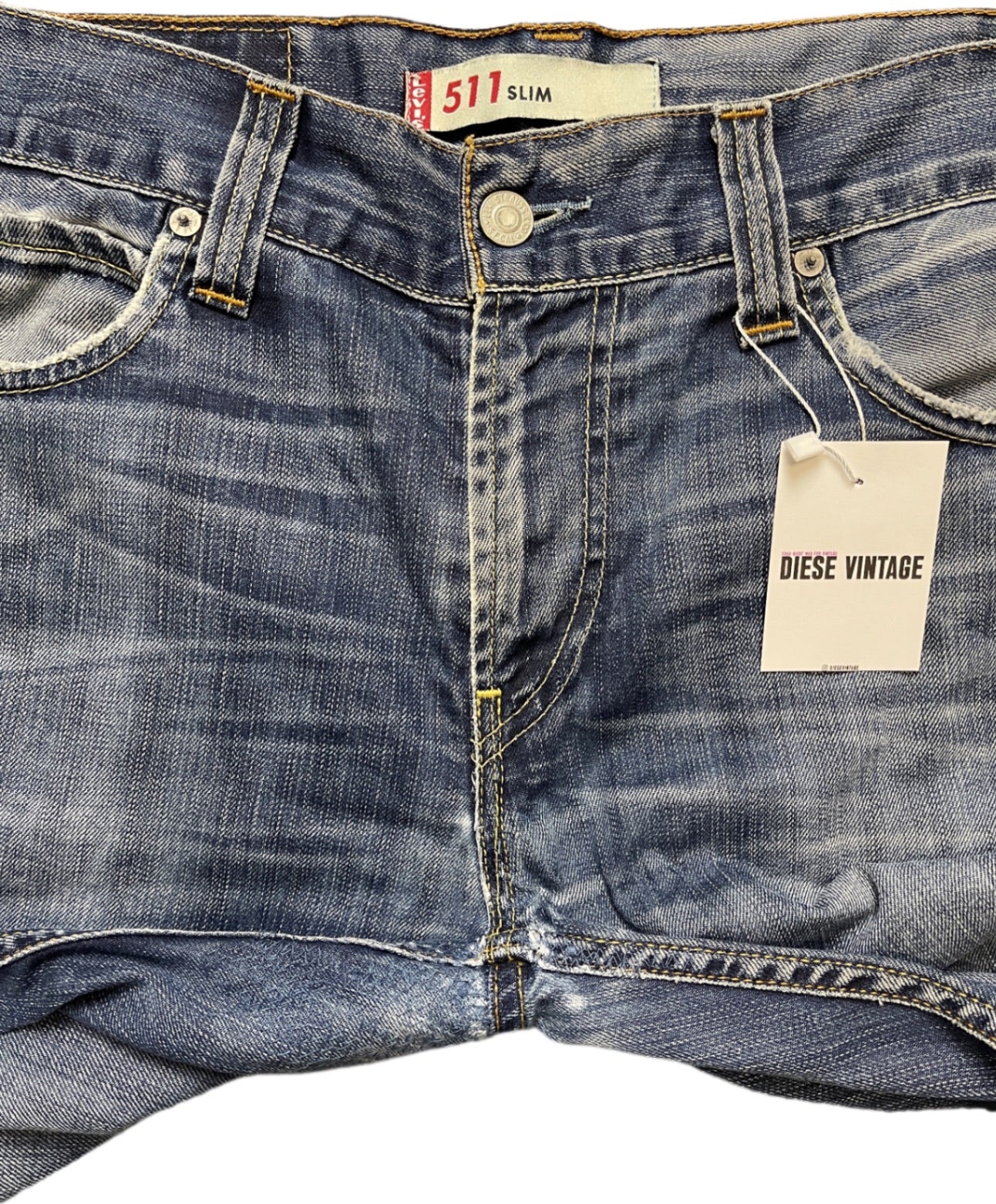 Vintage Levi's Jeanshose Blau Baumwolle L