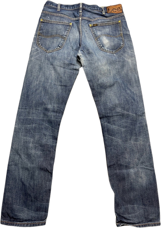 Vintage Lee Jeanshose Blau Baumwolle M