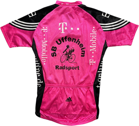 Vintage Adidas Trikot Pink und Schwarz Synthetik 2003 L