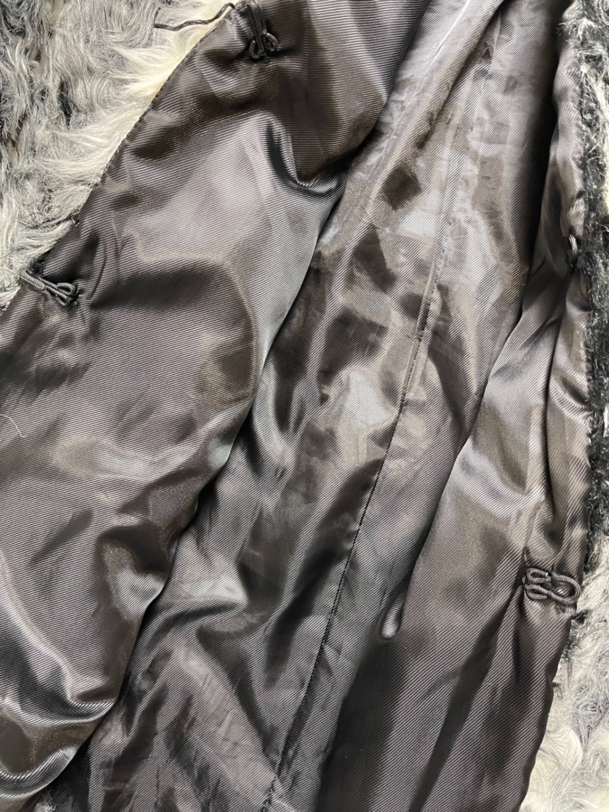 Zara Mantel Schwarz und Weiß Polyester XS