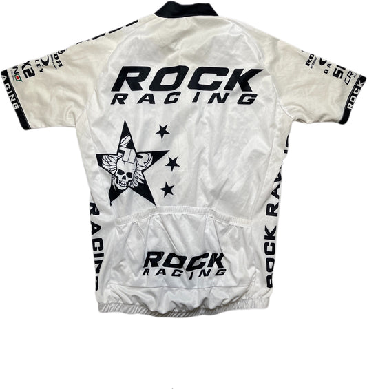 Vintage Rock Racing Trikot Weiß Polyester L