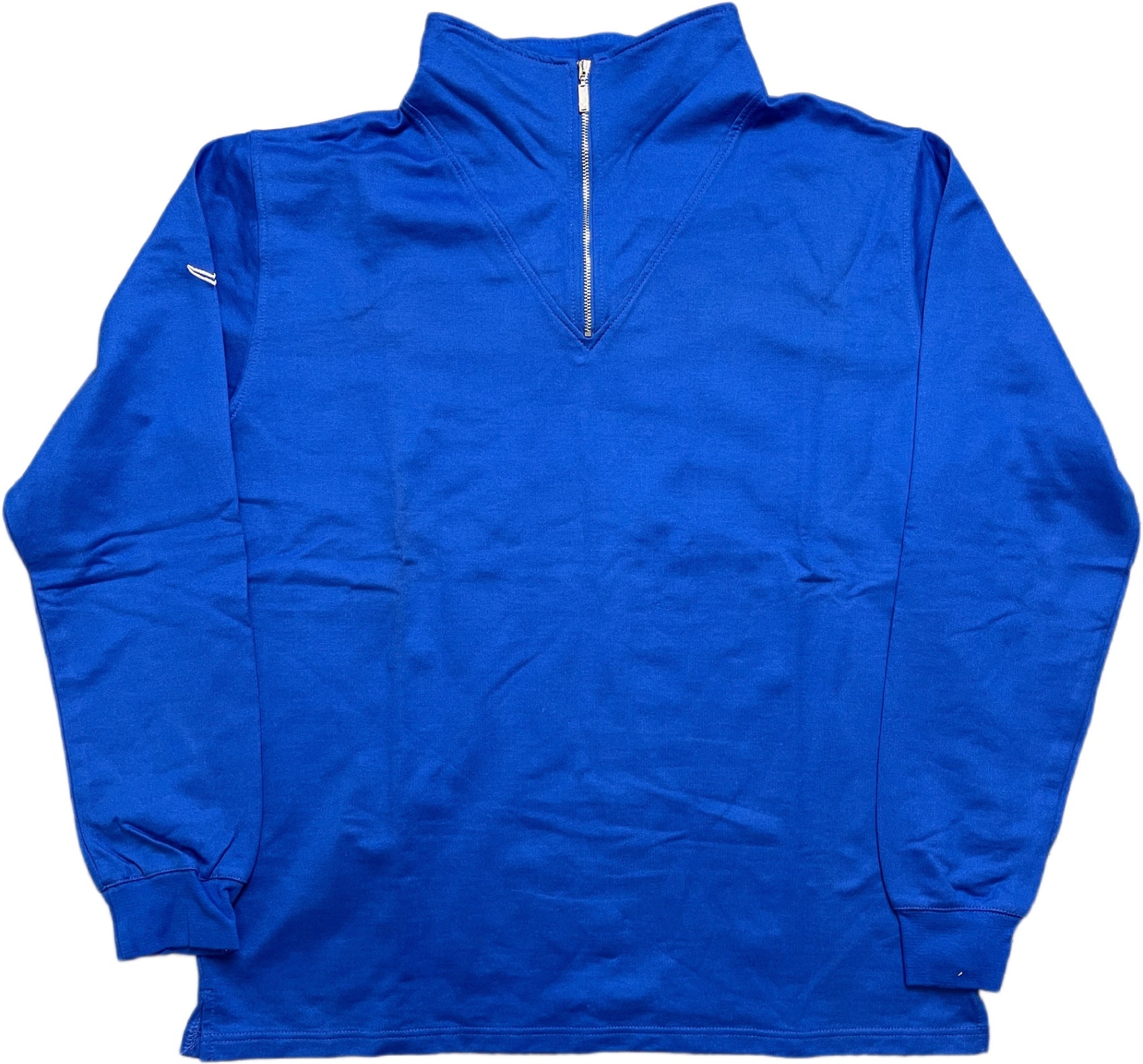 Vintage Trigema Zip Sweatshirt Blau Baumwolle L