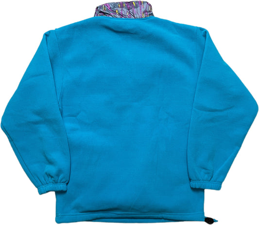 Vintage Fleece Sweatshirt Blau Polyester XS