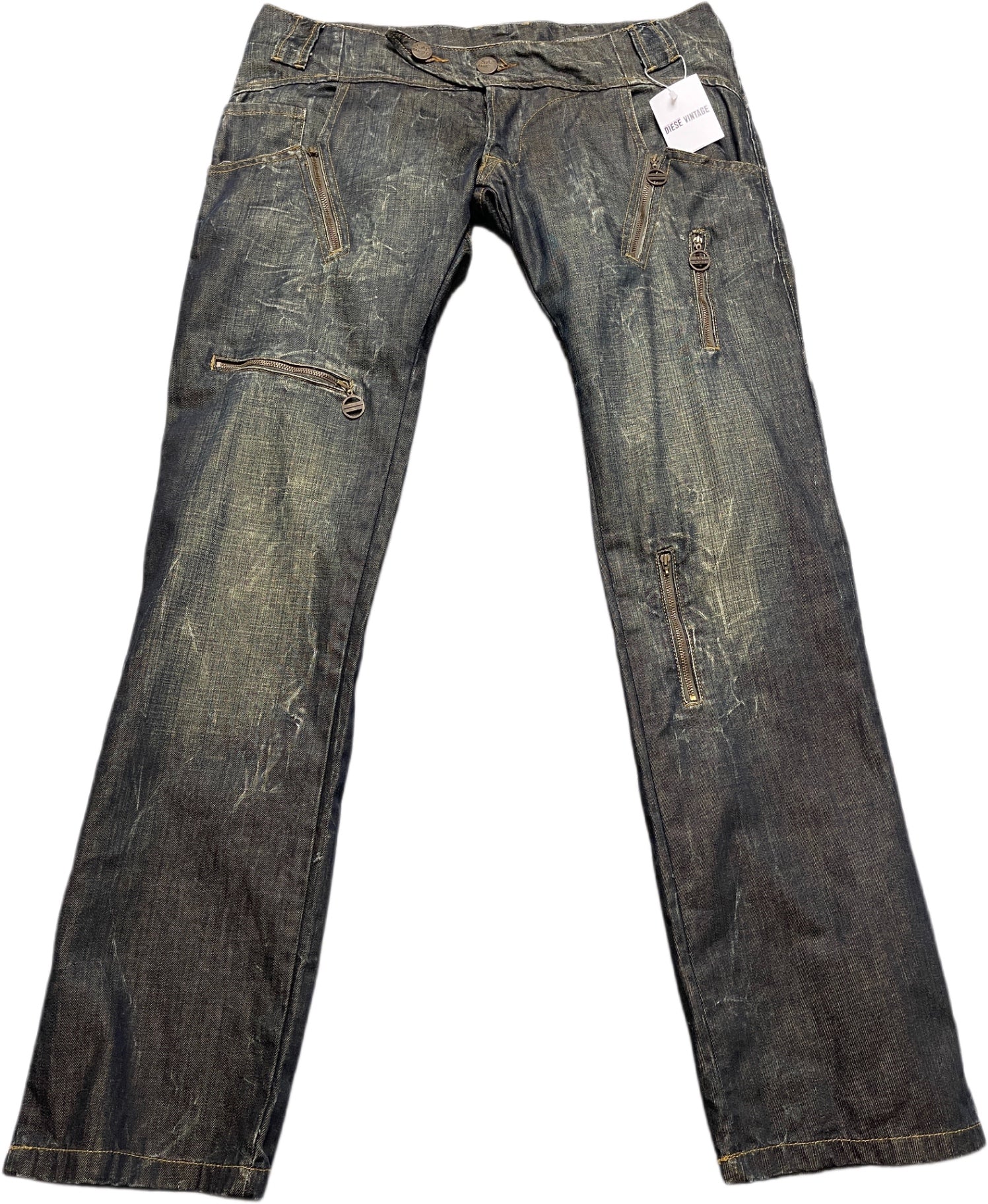 Vintage Suat Bahçeci Lowwaist Jeanshose Dunkelgrau Baumwolle L