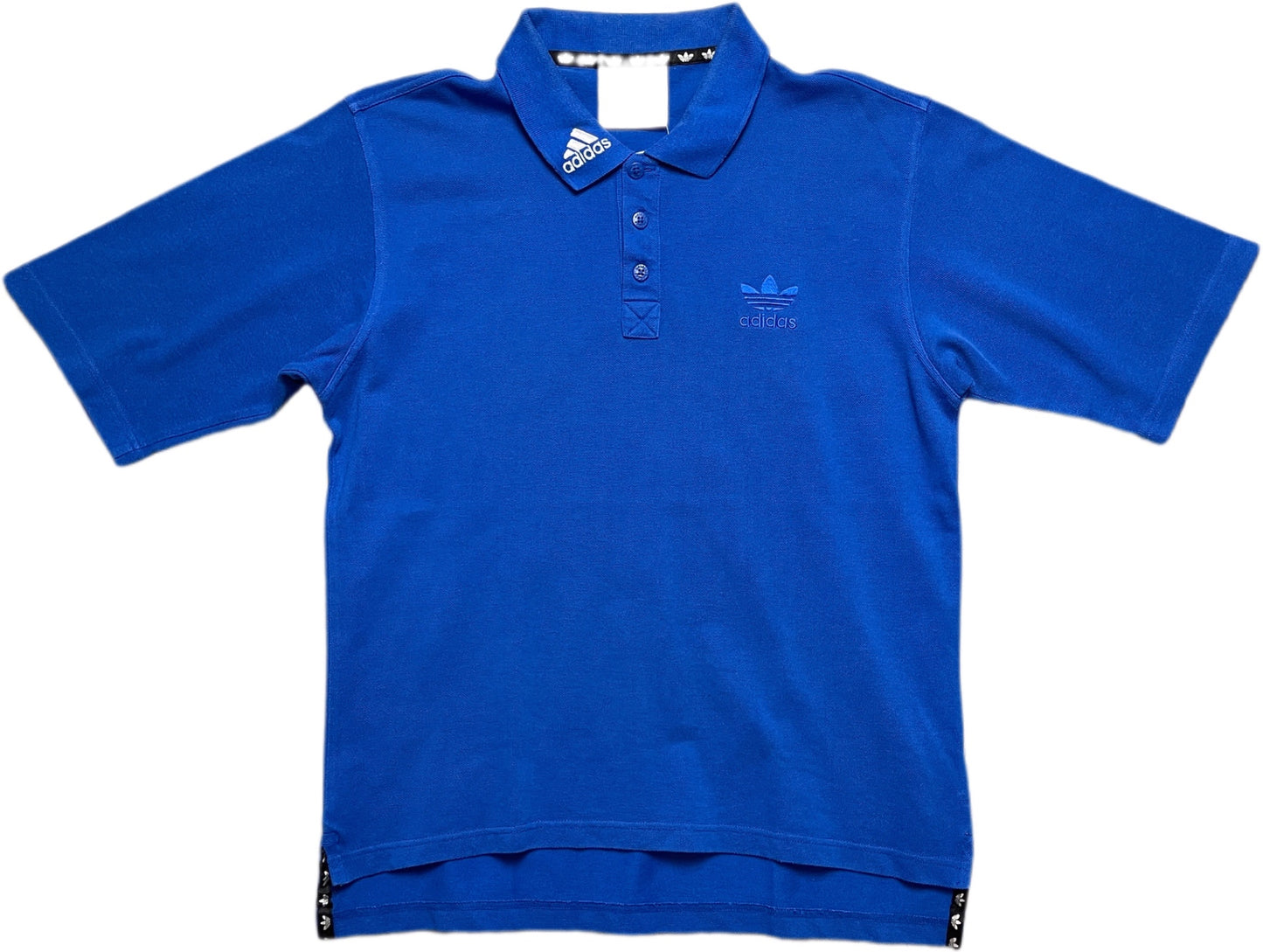 Vintage Adidas Polohemd Blau Baumwolle L