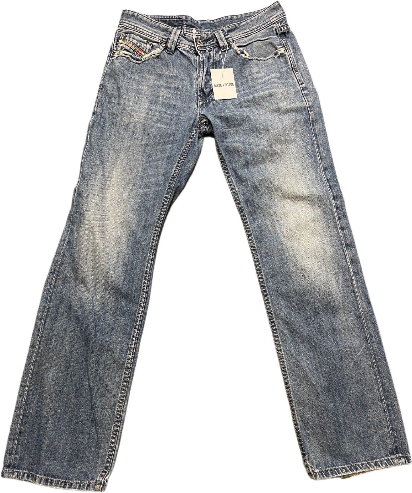 Vintage Distressed Diesel Jeans Blau Baumwolle S