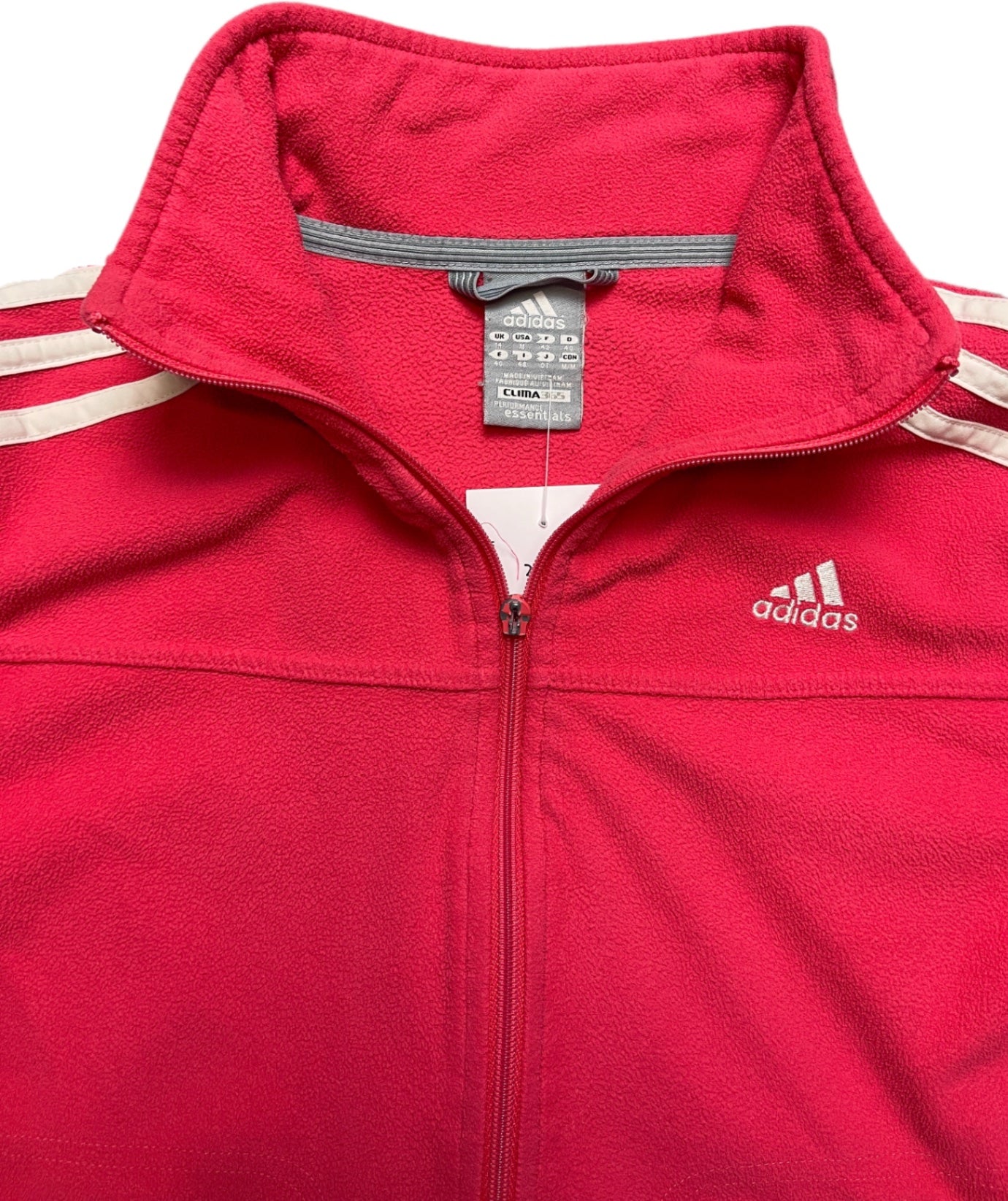 Adidas Fleecejacke Rot Polyester M