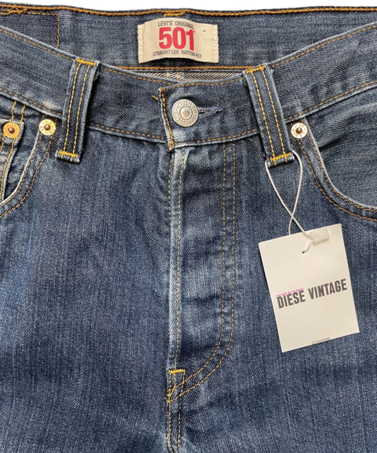 Levi's 501 Jeans Blau Baumwolle S