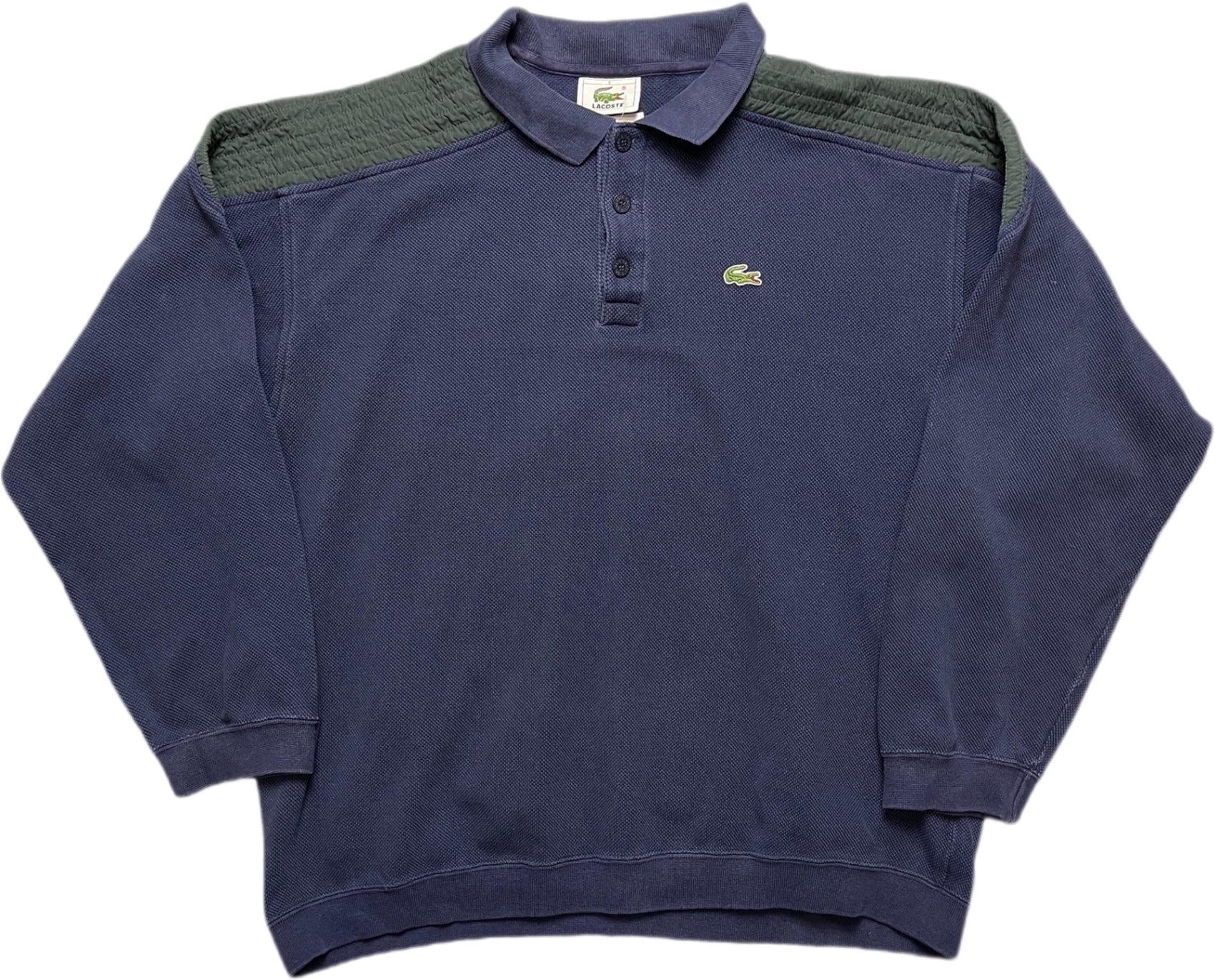 Vintage Lacoste Sweatshirt Blau Baumwolle L