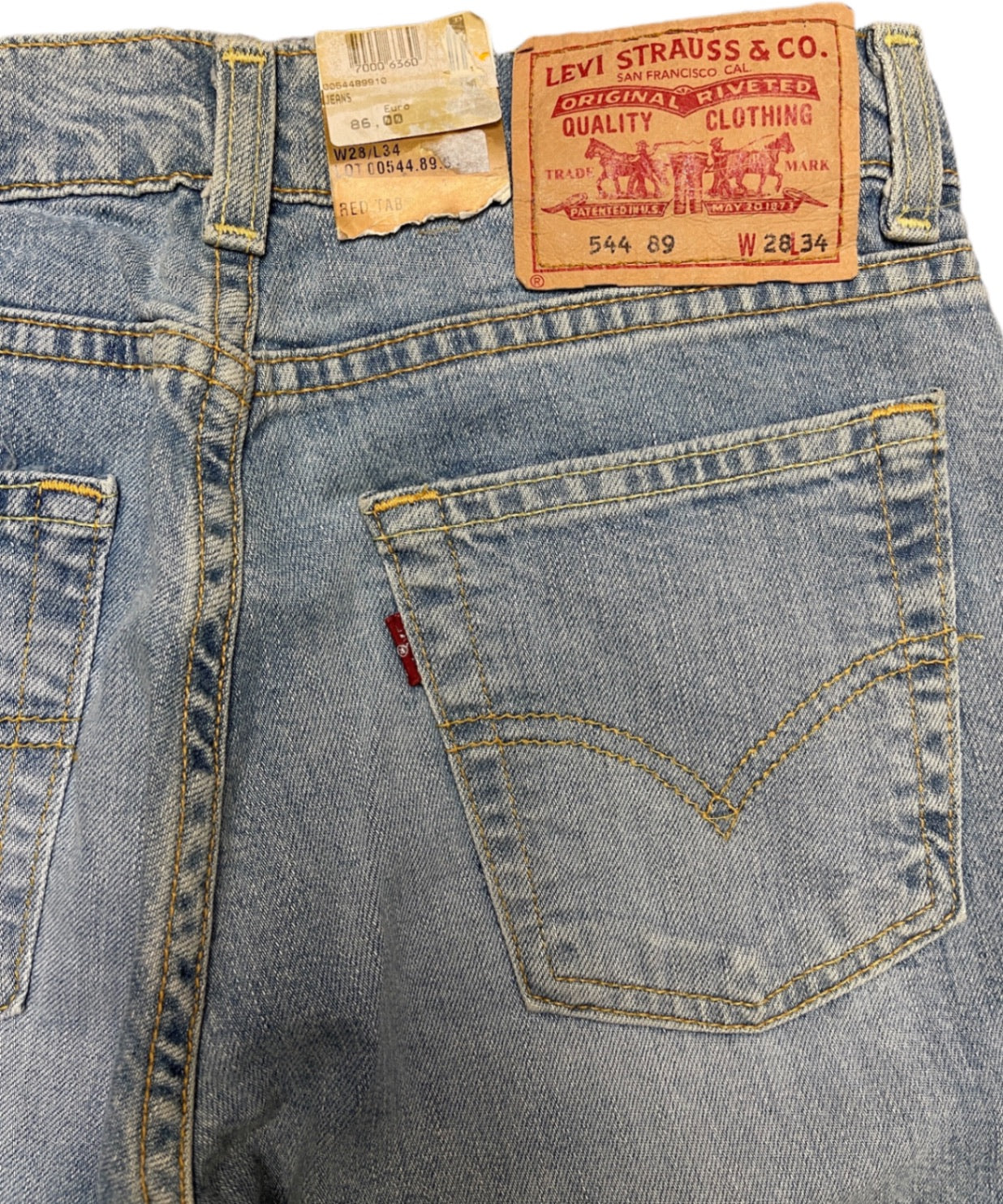 Levi's 544 Schlaghose Blau Baumwolle XS