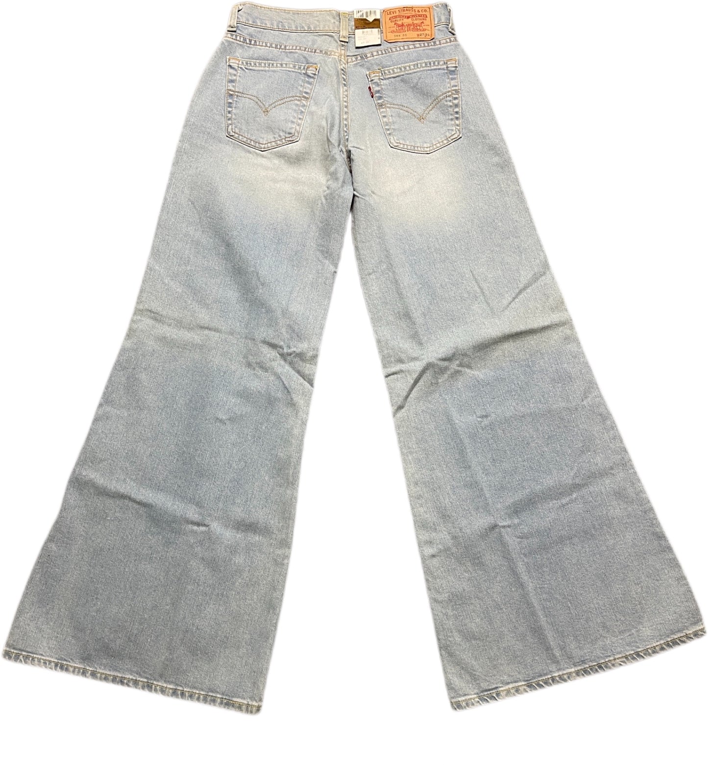 Levi's 585 Schlaghose Hellblau Baumwolle XS