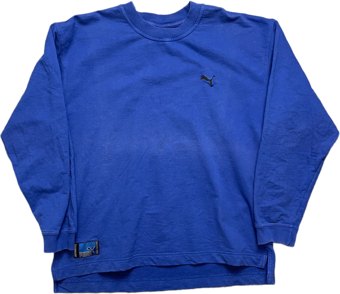 Vintage Puma Sweatshirt Blau Baumwolle XL