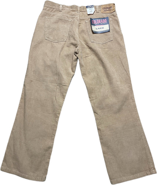 Vintage Deadstock Colorado Cordhose Beige Baumwolle XL