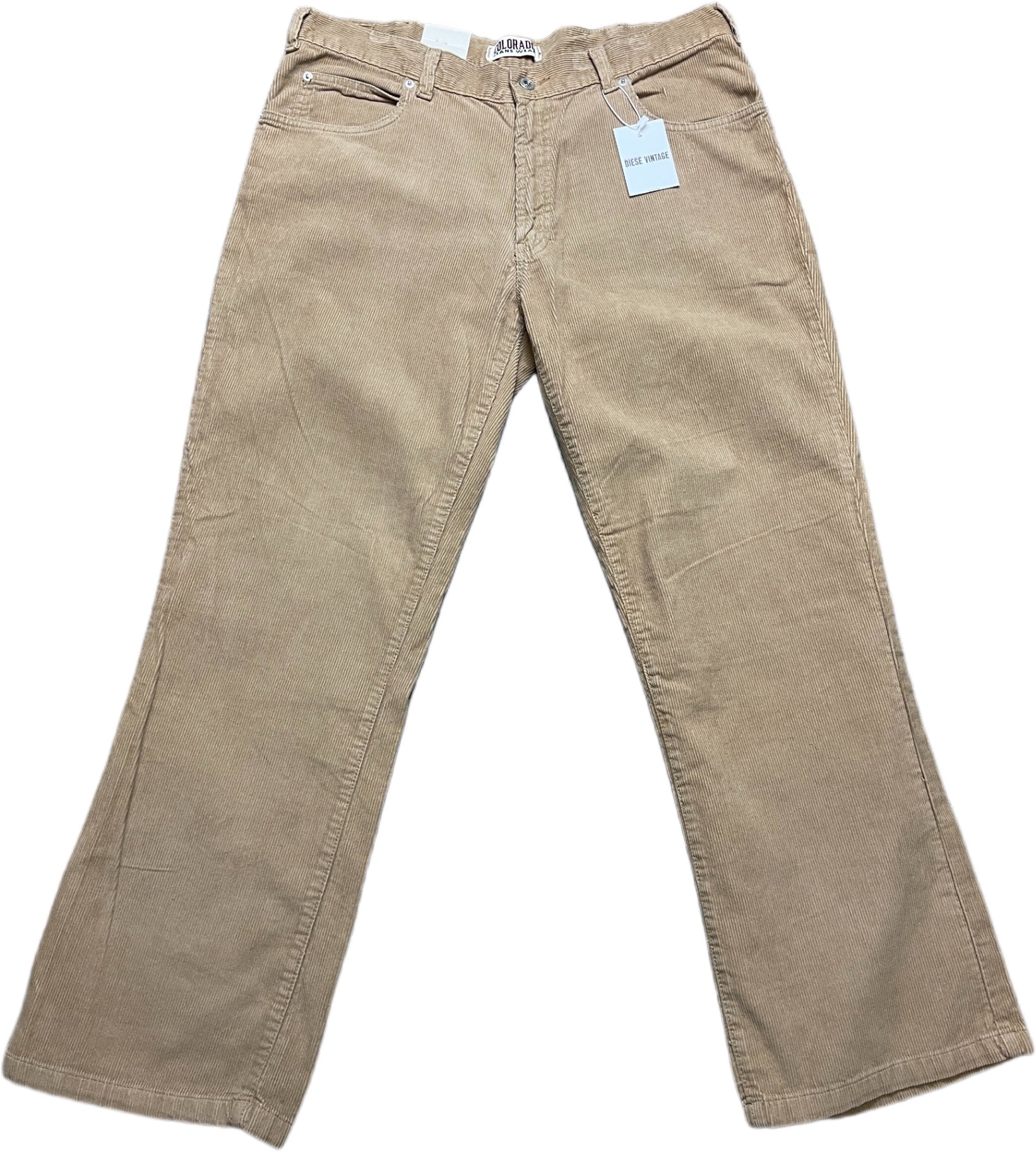 Vintage Deadstock Colorado Cordhose Beige Baumwolle XL